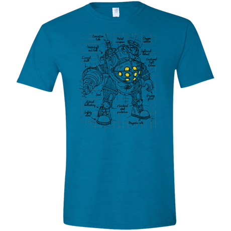 T-Shirts Antique Sapphire / S Big Daddy Plan Men's Semi-Fitted Softstyle