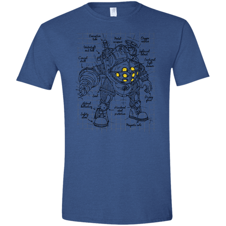 T-Shirts Heather Royal / X-Small Big Daddy Plan Men's Semi-Fitted Softstyle