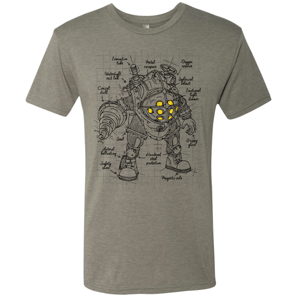 T-Shirts Venetian Grey / S Big Daddy Plan Men's Triblend T-Shirt