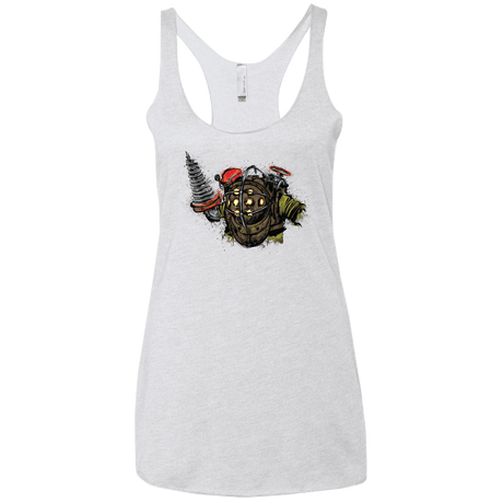 T-Shirts Heather White / X-Small Big Daddy Women's Triblend Racerback Tank