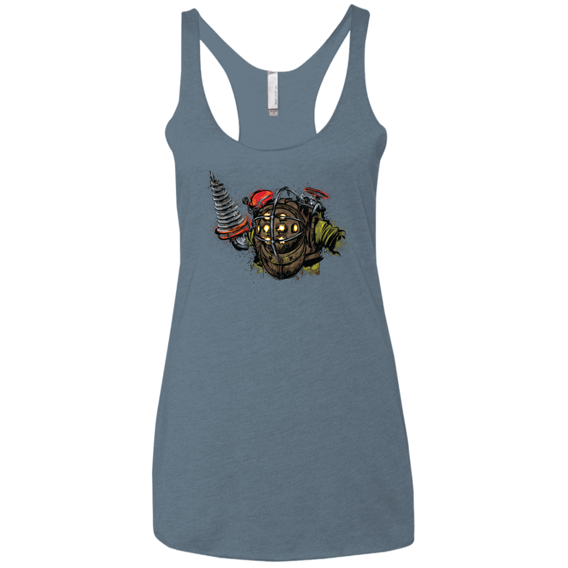 T-Shirts Indigo / X-Small Big Daddy Women's Triblend Racerback Tank