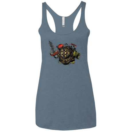 T-Shirts Indigo / X-Small Big Daddy Women's Triblend Racerback Tank