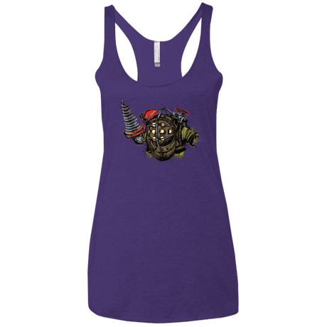 T-Shirts Purple / X-Small Big Daddy Women's Triblend Racerback Tank