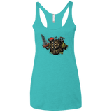 T-Shirts Tahiti Blue / X-Small Big Daddy Women's Triblend Racerback Tank