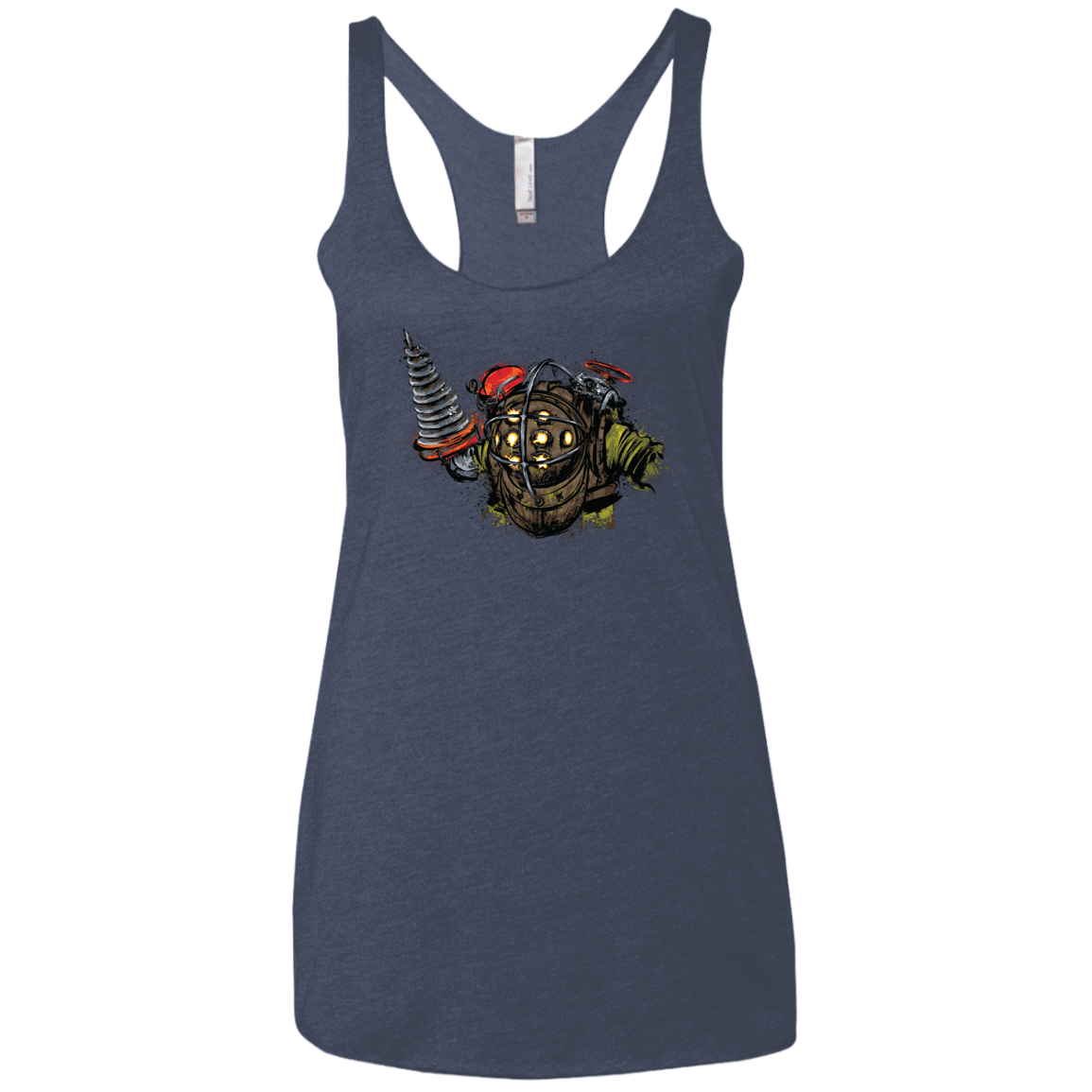 T-Shirts Vintage Navy / X-Small Big Daddy Women's Triblend Racerback Tank