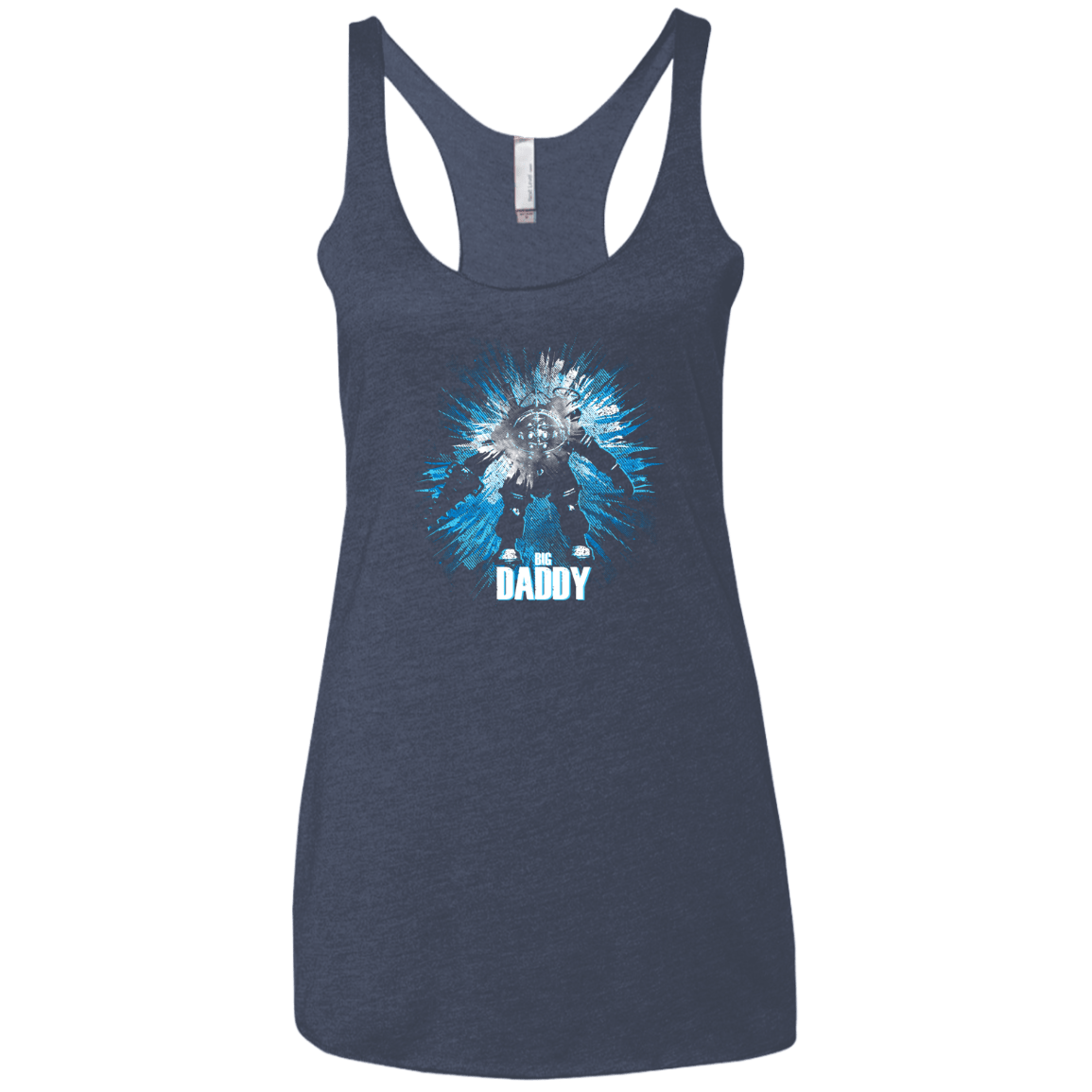 T-Shirts Vintage Navy / X-Small Big Daddy Women's Triblend Racerback Tank