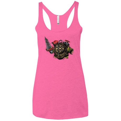 T-Shirts Vintage Pink / X-Small Big Daddy Women's Triblend Racerback Tank