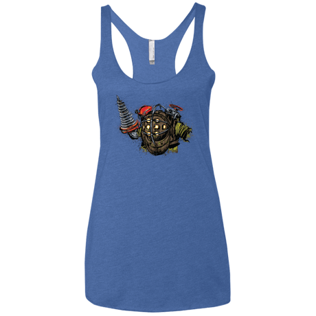 T-Shirts Vintage Royal / X-Small Big Daddy Women's Triblend Racerback Tank