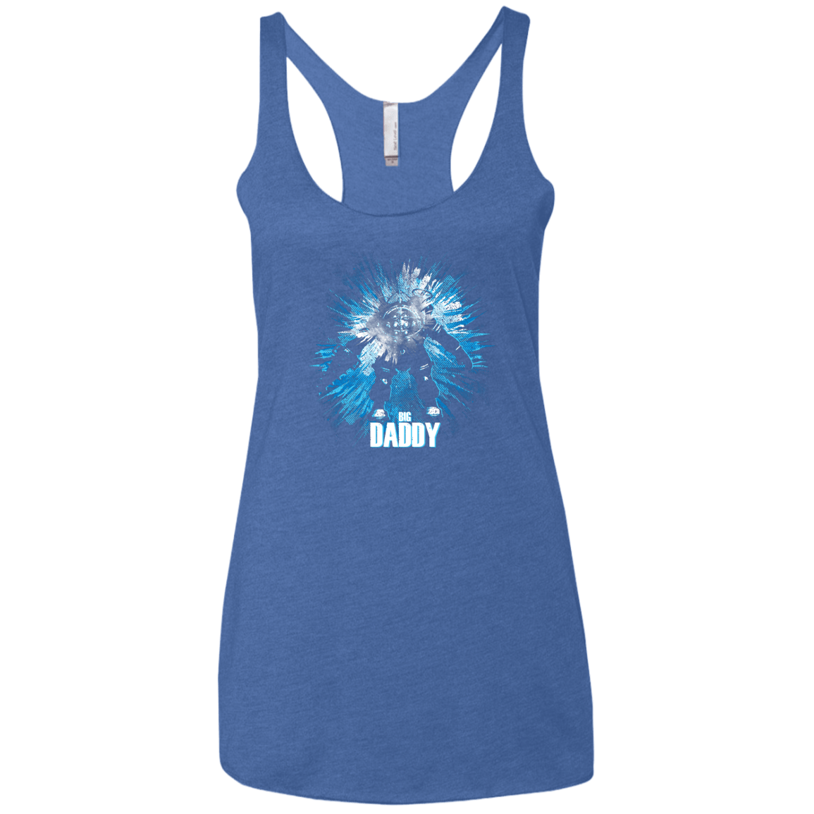 T-Shirts Vintage Royal / X-Small Big Daddy Women's Triblend Racerback Tank
