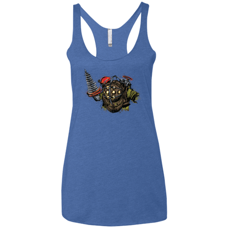 T-Shirts Vintage Royal / X-Small Big Daddy Women's Triblend Racerback Tank