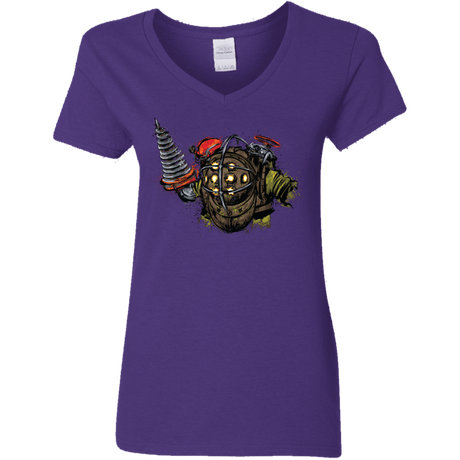 T-Shirts Purple / S Big Daddy Women's V-Neck T-Shirt