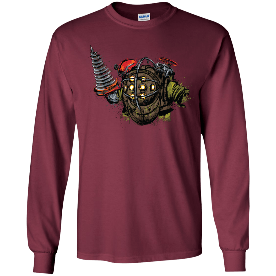 T-Shirts Maroon / YS Big Daddy Youth Long Sleeve T-Shirt