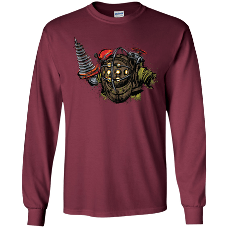 T-Shirts Maroon / YS Big Daddy Youth Long Sleeve T-Shirt