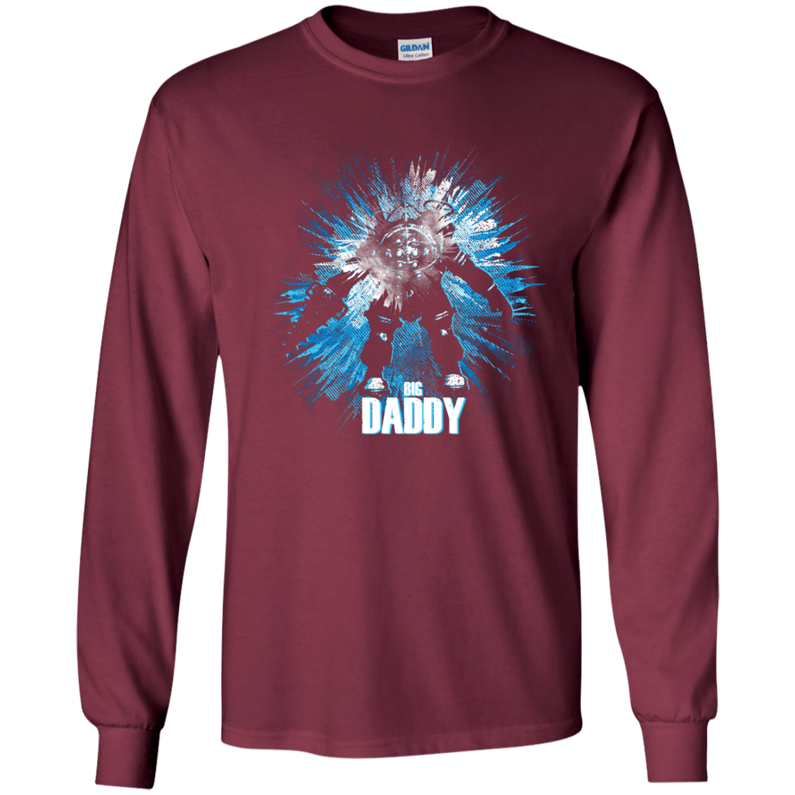 T-Shirts Maroon / YS Big Daddy Youth Long Sleeve T-Shirt
