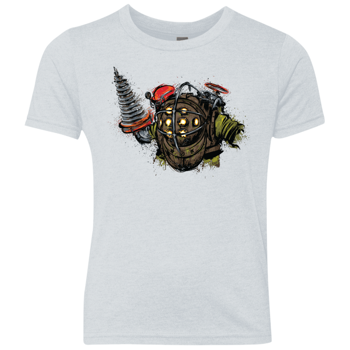 T-Shirts Heather White / YXS Big Daddy Youth Triblend T-Shirt
