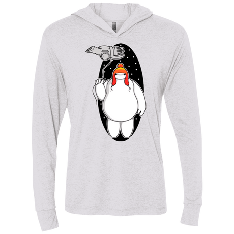 T-Shirts Heather White / X-Small Big Damn Hero 6 Triblend Long Sleeve Hoodie Tee