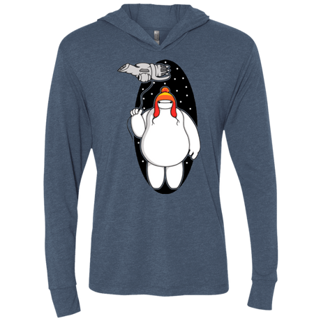 T-Shirts Indigo / X-Small Big Damn Hero 6 Triblend Long Sleeve Hoodie Tee