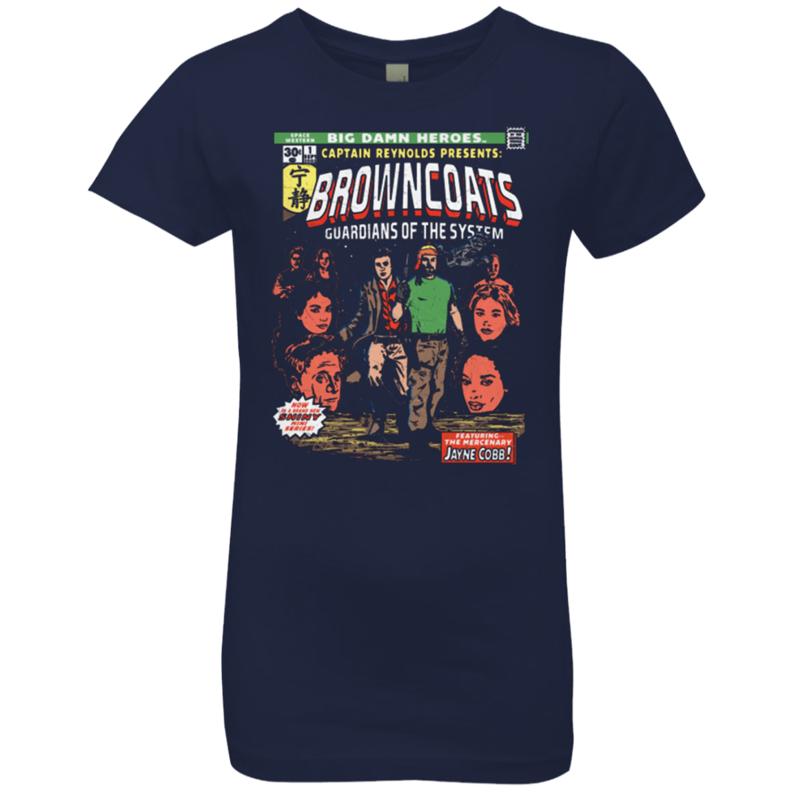 T-Shirts Midnight Navy / YXS Big Damn Heroes Girls Premium T-Shirt