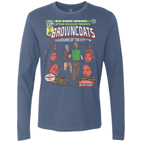 T-Shirts Indigo / Small Big Damn Heroes Men's Premium Long Sleeve