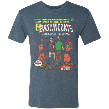 T-Shirts Indigo / Small Big Damn Heroes Men's Triblend T-Shirt