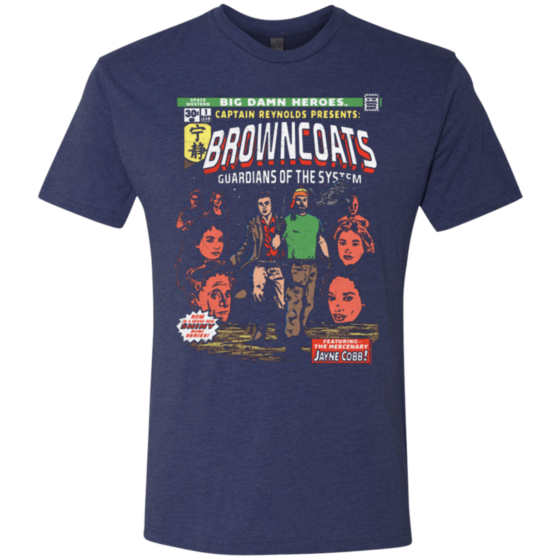 T-Shirts Vintage Navy / Small Big Damn Heroes Men's Triblend T-Shirt