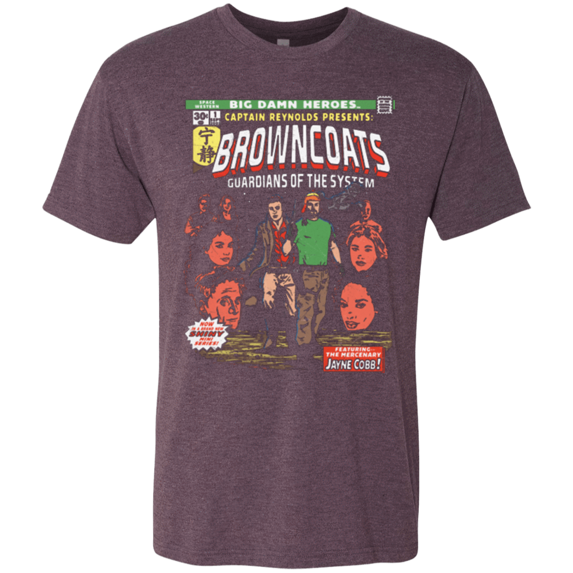 T-Shirts Vintage Purple / Small Big Damn Heroes Men's Triblend T-Shirt