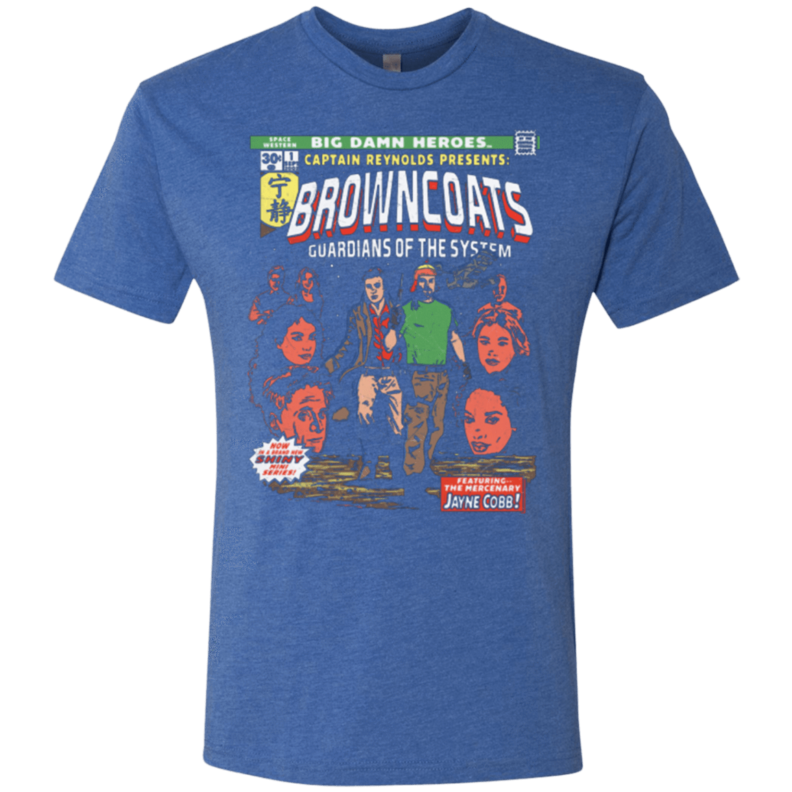 T-Shirts Vintage Royal / Small Big Damn Heroes Men's Triblend T-Shirt