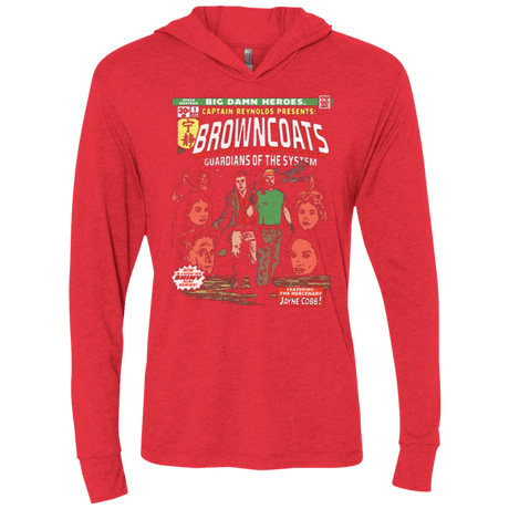 T-Shirts Vintage Red / X-Small Big Damn Heroes Triblend Long Sleeve Hoodie Tee