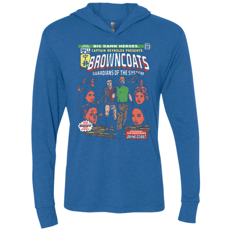 T-Shirts Vintage Royal / X-Small Big Damn Heroes Triblend Long Sleeve Hoodie Tee