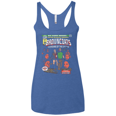 T-Shirts Vintage Royal / X-Small Big Damn Heroes Women's Triblend Racerback Tank