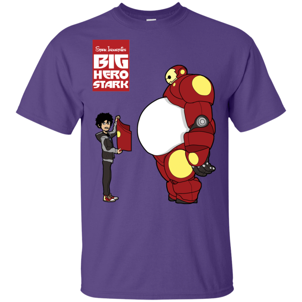 T-Shirts Purple / S Big Hero Stark T-Shirt