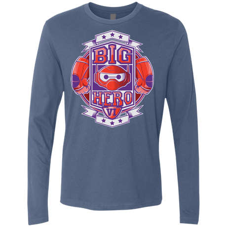 T-Shirts Indigo / Small BIG HERO VI BOXING Men's Premium Long Sleeve