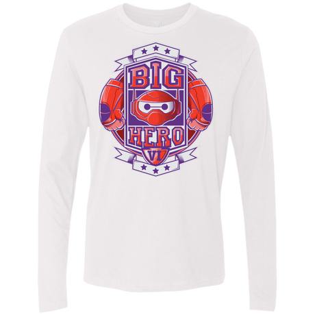 T-Shirts White / Small BIG HERO VI BOXING Men's Premium Long Sleeve