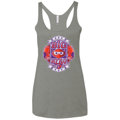 T-Shirts Venetian Grey / X-Small BIG HERO VI BOXING Women's Triblend Racerback Tank