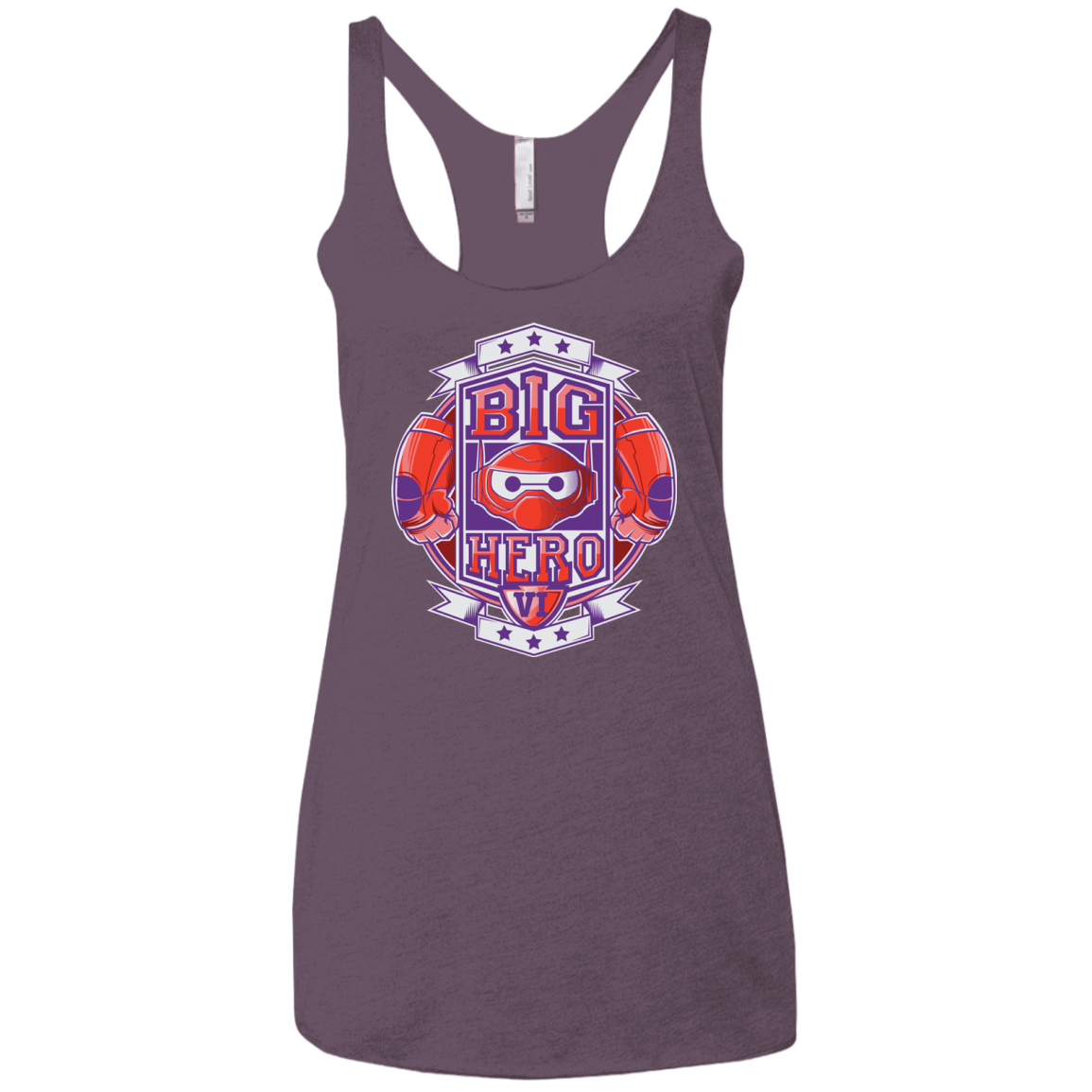 T-Shirts Vintage Purple / X-Small BIG HERO VI BOXING Women's Triblend Racerback Tank
