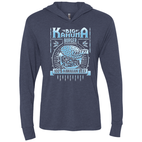 T-Shirts Vintage Navy / X-Small Big Kahuna Burger Triblend Long Sleeve Hoodie Tee