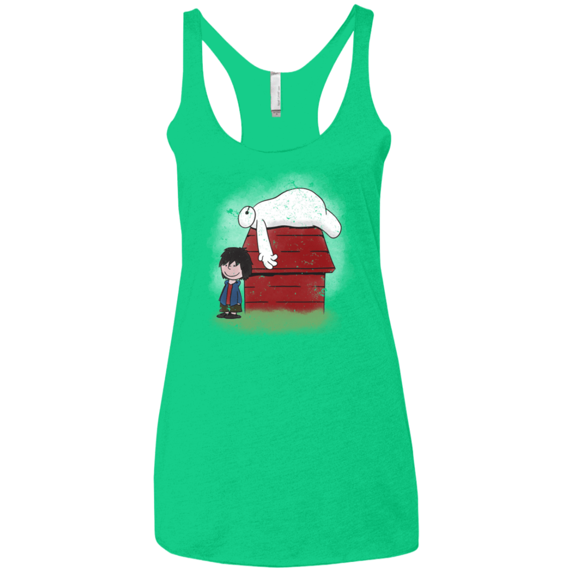T-Shirts Envy / X-Small Big Peanut 6 Women's Triblend Racerback Tank