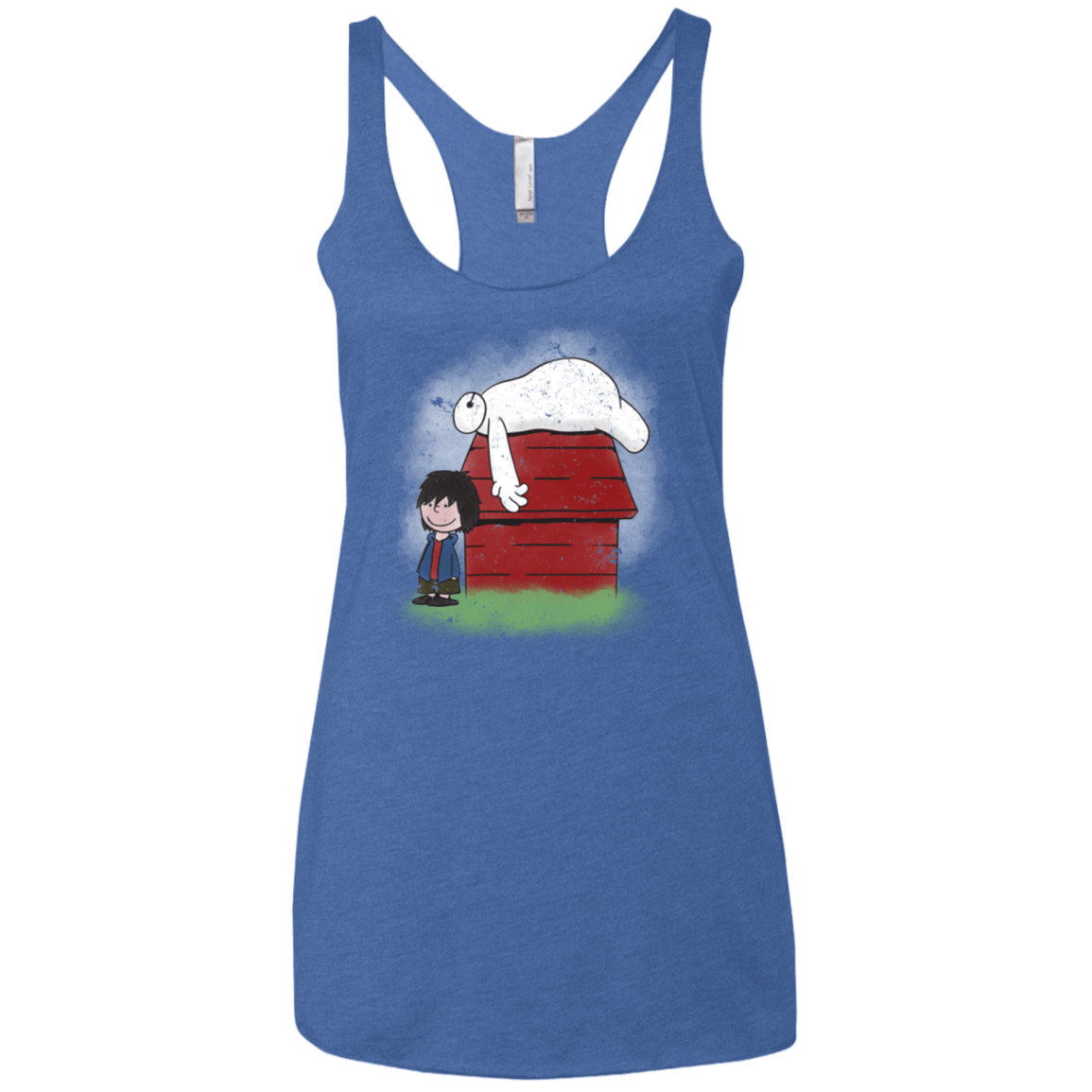 T-Shirts Vintage Royal / X-Small Big Peanut 6 Women's Triblend Racerback Tank