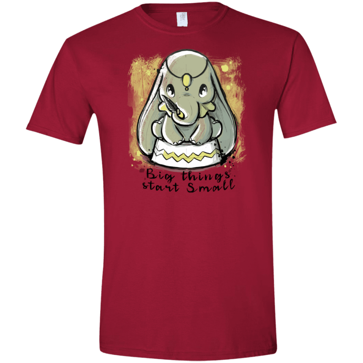 T-Shirts Cardinal Red / S Big Things Men's Semi-Fitted Softstyle