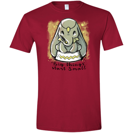 T-Shirts Cardinal Red / S Big Things Men's Semi-Fitted Softstyle