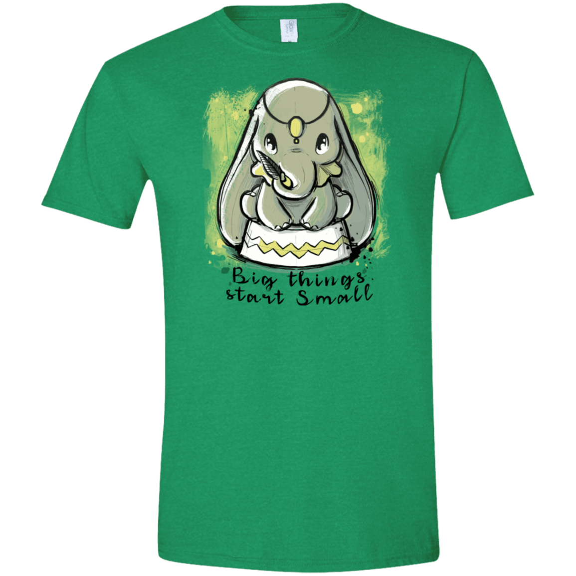 T-Shirts Heather Irish Green / S Big Things Men's Semi-Fitted Softstyle