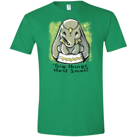 T-Shirts Heather Irish Green / S Big Things Men's Semi-Fitted Softstyle