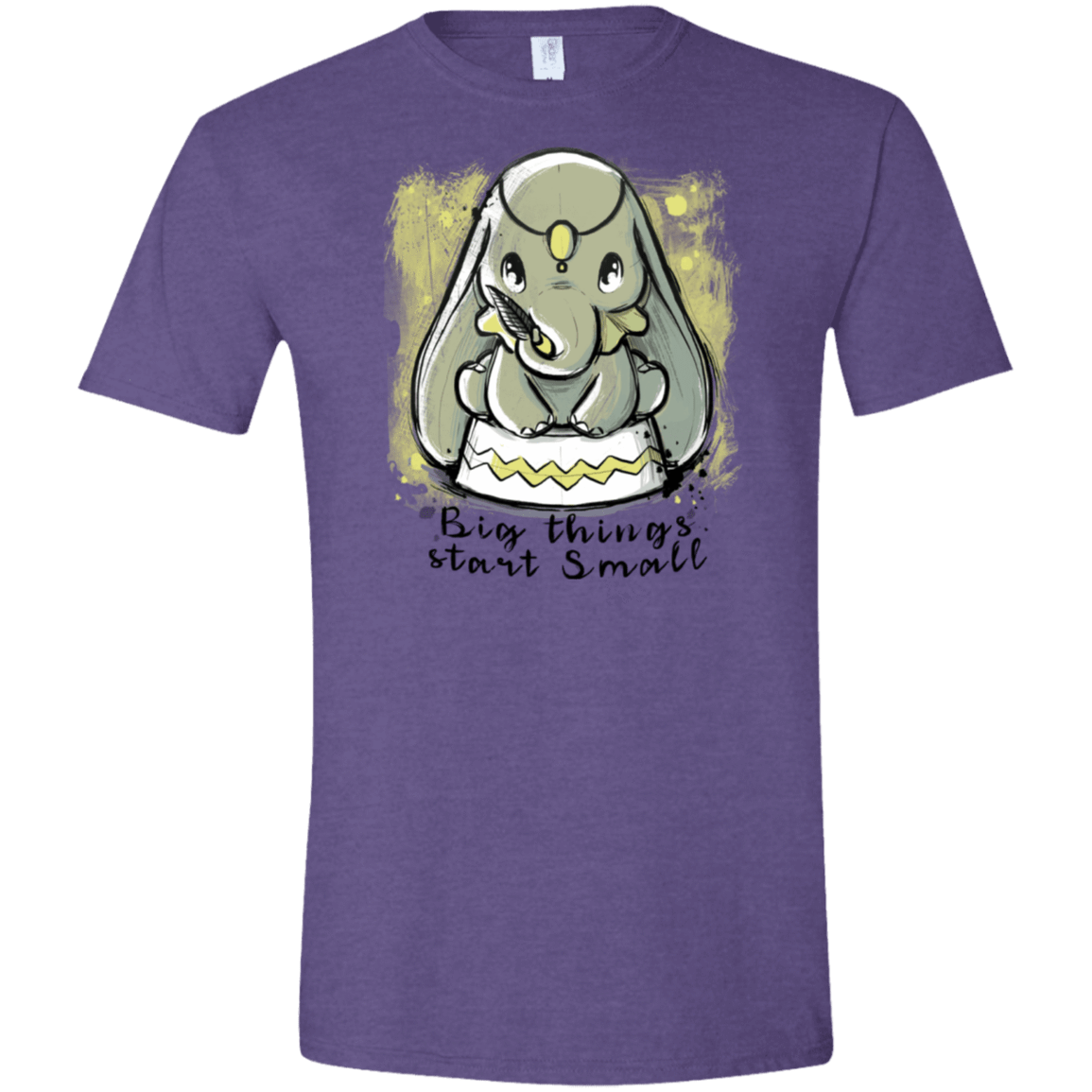 T-Shirts Heather Purple / S Big Things Men's Semi-Fitted Softstyle