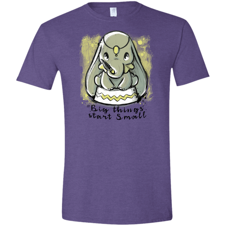 T-Shirts Heather Purple / S Big Things Men's Semi-Fitted Softstyle
