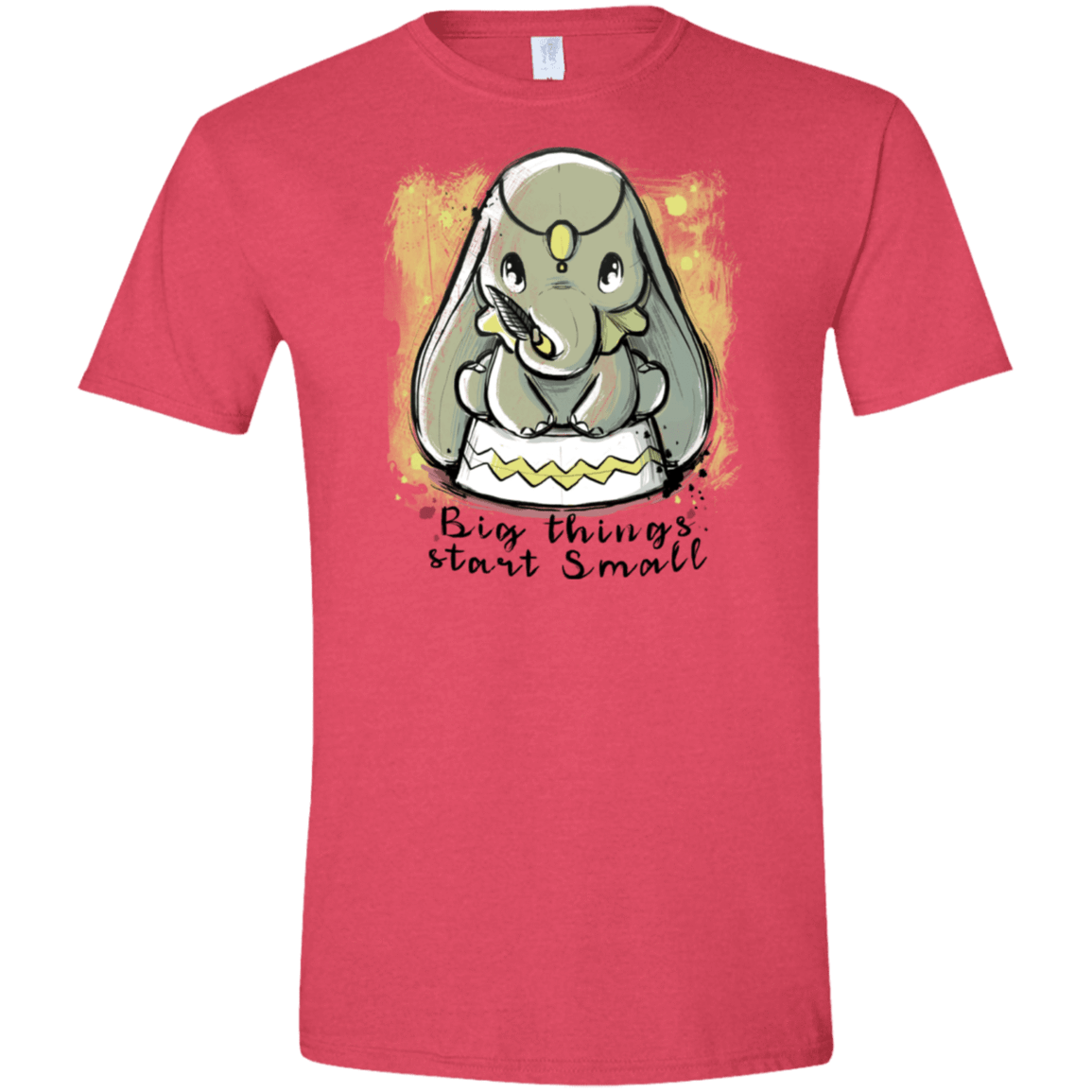 T-Shirts Heather Red / S Big Things Men's Semi-Fitted Softstyle