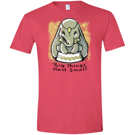 T-Shirts Heather Red / S Big Things Men's Semi-Fitted Softstyle