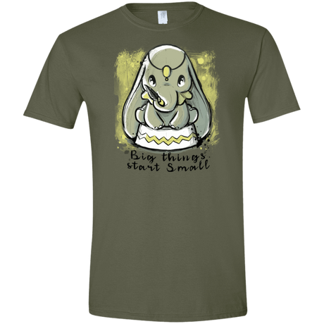 T-Shirts Military Green / S Big Things Men's Semi-Fitted Softstyle