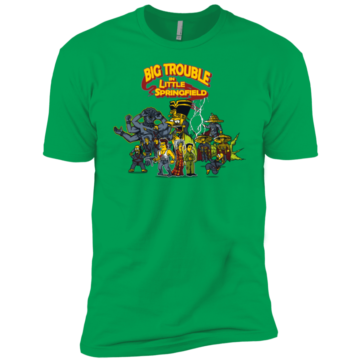 T-Shirts Kelly Green / YXS Big Trouble Boys Premium T-Shirt