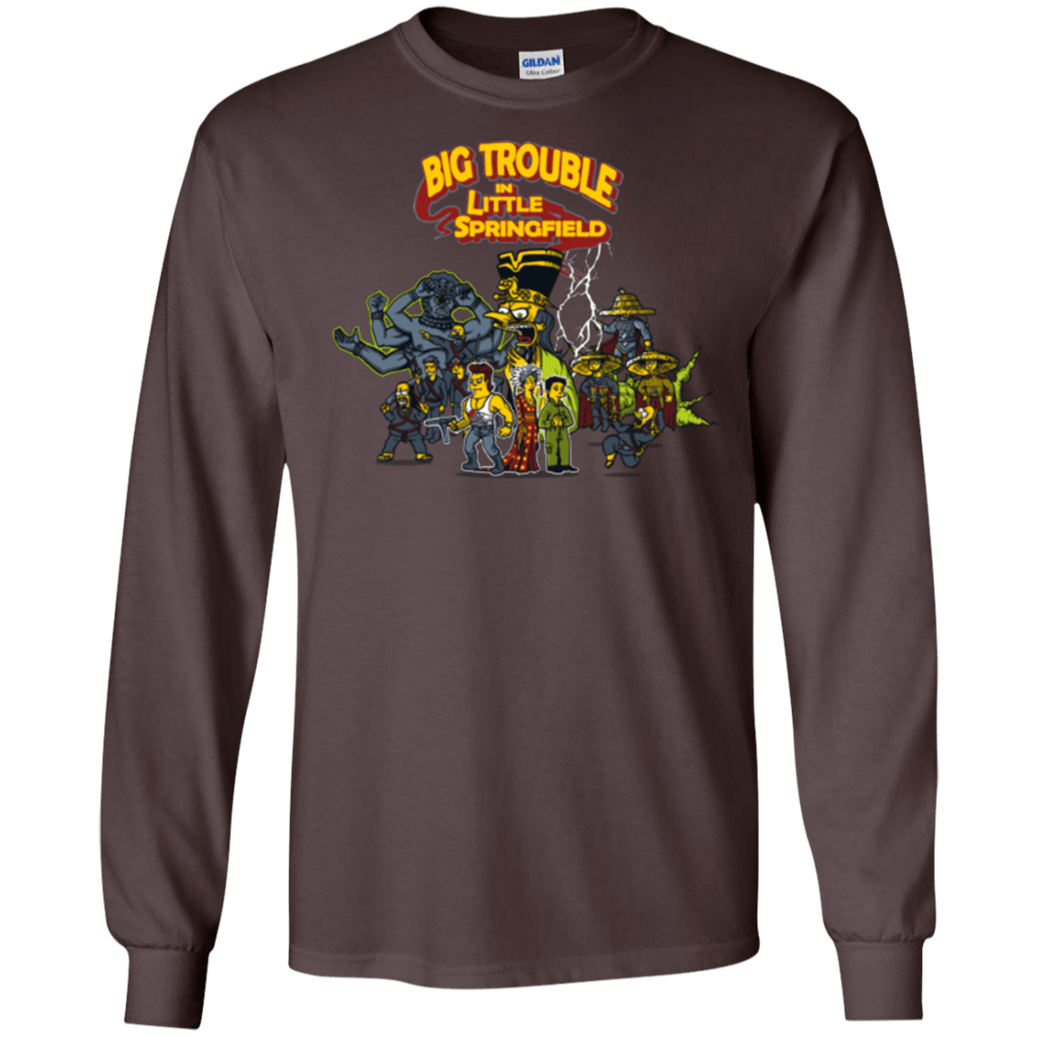 T-Shirts Dark Chocolate / S Big Trouble Men's Long Sleeve T-Shirt