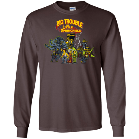 T-Shirts Dark Chocolate / S Big Trouble Men's Long Sleeve T-Shirt